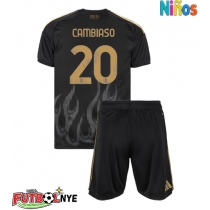 Camiseta Juventus Andrea Cambiaso #20 Tercera Equipación para niños 2026-27 manga corta (+ pantalones cortos)